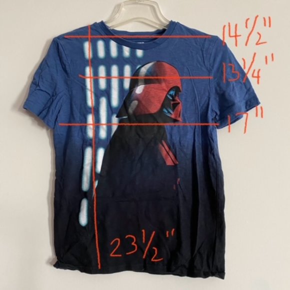 GapKids Graphic T Shirt Dip Dye - Stars War Darth Vader - Youth XXL - Picture 8 of 10